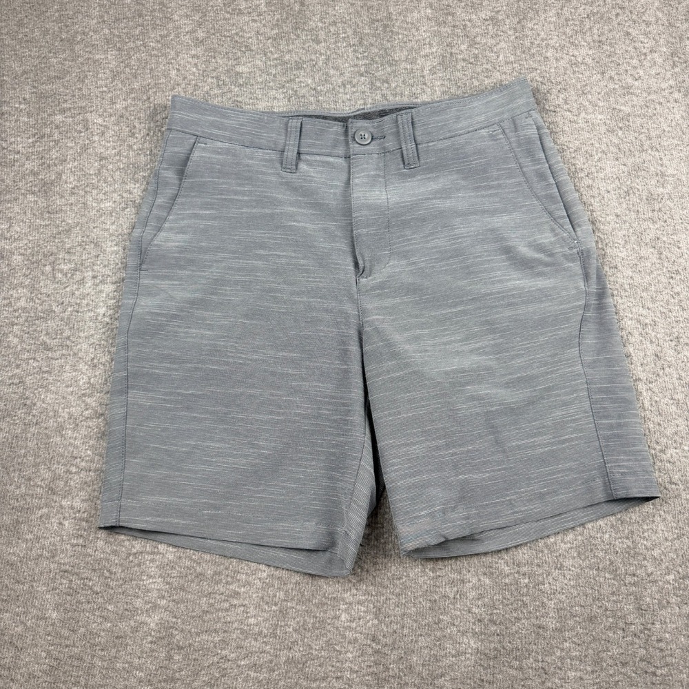 Apt. 9 Premier Flex Men's Size 30 Gray Heather Textured Flat Front Shorts